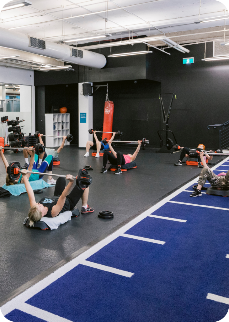 Training session at the functional training zone